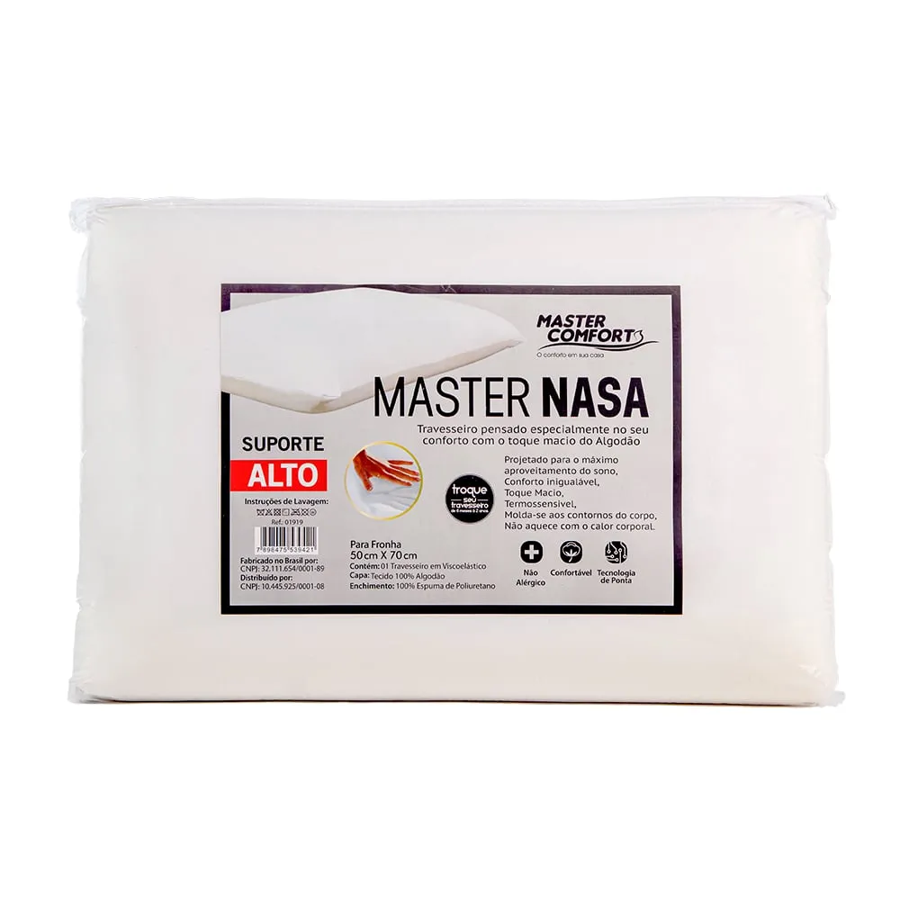 Travesseiro Visco Alto Master Confort 50x70